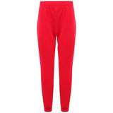 Unisex Boys Girls PE Gym Fleece School Jogging Bottoms Trousers Joggers Pants  -Red