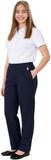 Girls Pull UP School Trousers School Uniform with Heart Pendant Half Elasticated