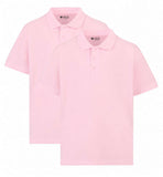 2 Pack Boys Plain 100% Cotton Ages 3-16y Polo Shirts Children School T-Shirt Uniform Summer