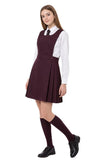 L S U BIB Pinafore Pleated School Uniform Girls School Dress