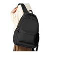 School Backpack School Bag for Teenage Girls Boys College Rucksack Lightweight Schoolbag Casual Backpack Dayback Women Bookbag College Waterproof 14 Inch Laptop Backpacks,C2-Black
