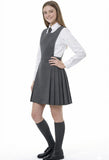L S U BIB Pinafore Pleated School Uniform Girls School Dress