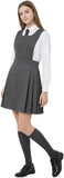 L S U BIB Pinafore Pleated School Uniform Girls School Dress