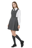 L S U BIB Pinafore Pleated School Uniform Girls School Dress
