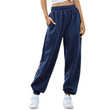 Nuofengkudu Women's Plain Tracksuit Bottoms Harem Joggers Pants with Pockets Tapered Leg Sweatpants Running Workout Casual Lounge Wear