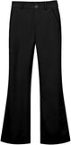 Girls School Trousers, Flared Leggings Kids Uniform Pants Stretchy Pull On Trousers with Pockets Comfortable High Waisted Tummy Control for Dance Sport Daily Wear