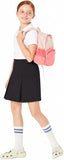 UK Clothing Outlet Pack of 2 Black Skirt, Pleated School Skirts Uniform Dress Summer Knee Length Skirt Age 3-16
