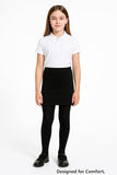 A2Z 4 Kids Girls School Mini Skirts Plain Black Short Fashion Skirt Elasticated Waist Soft Stretchy Kids Uniform Thigh Length Skirt for Everyday Wear Ages 5 to 13 Years