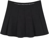 UK Clothing Outlet Pack of 2 Black Skirt, Pleated School Skirts Uniform Dress Summer Knee Length Skirt Age 3-16