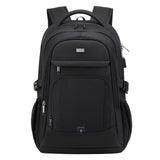 DUSLANG Travel Laptop Backpack, Work Bag Laptop Bag with USB Charging Port, Anti Theft Business Backpack, College School Rucksack for Men and Women, Fits 17 Inch, Black