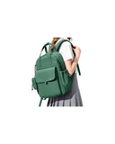 HYC00 School Backpack Womens, Causal Travel School Bags 14 Inch Laptop Backpack Rucksack Bag for Women Teenage Girls Boys Lightweight College Rucksack Water Resistant Bookbag Work Daypack, Black