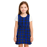 New Kids Girls Uniform Pleated Pinafore BIB Dress School Uniform Ages 3-10 Years