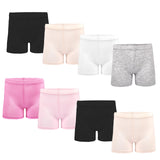 ZERULETS Girls Safety Short Dress Dance Breathable Shorts 8 Pack Kids Bike Cycling Shorts 2-10 Years - 100 110 120 130 140