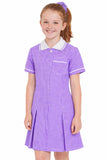 L S U Girls School Gingham Pleated Check Summer School Dress School Uniform 3 Years - 20 Years