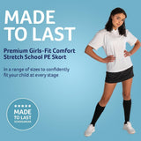 Trutex AKOA Pulse School PE Girls Skort, School Skort for Girls with Elasticated Waist, Girls' Skirts & Skorts, Comfort Stretch Skorts for Girls - Genuine School Uniform