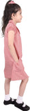 A2Z 4 Kids Girls Dress Pack of 2 School Uniform Pleated Gingham Checked Summer Dressess with Bobble Breathable Comfortable Lightweight Clothing PE Age 3-14 Years