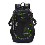 Backpack Boys School Bags Big Bookbags Durable Heavy Duty Student Kids Travel Waterproof (Black)