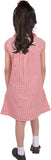 A2Z 4 Kids Girls Dress Pack of 2 School Uniform Pleated Gingham Checked Summer Dressess with Bobble Breathable Comfortable Lightweight Clothing PE Age 3-14 Years