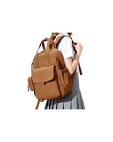 HYC00 School Backpack Womens, Causal Travel School Bags 14 Inch Laptop Backpack Rucksack Bag for Women Teenage Girls Boys Lightweight College Rucksack Water Resistant Bookbag Work Daypack, Black