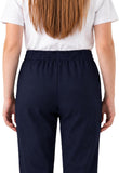 Girls Pull UP School Trousers School Uniform with Heart Pendant Half Elasticated