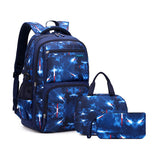 Bansusu Galaxy-Print Backpack Rucksack for Boys Middle-School Elementary Bookbag