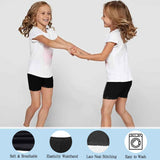 GENTABY Girls Shorts Black Safety Shorts Under Dress Soft Cycle Bike Breathable Summer Shorts 8 Pack 1-10 Years