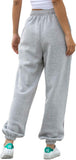 Nuofengkudu Women's Plain Tracksuit Bottoms Harem Joggers Pants with Pockets Tapered Leg Sweatpants Running Workout Casual Lounge Wear