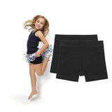 Girls Cycling Shorts 100% Cotton Modesty Shorts Under Dress School PE 4-16
