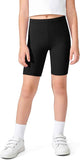 Auranso Girls Cycling Shorts 5-12 Years PE Dance Short Leggings Kids Summer Over Knee Half Length Cycle Shorts 3 Pack