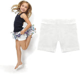 Girls Cycling Shorts 100% Cotton Modesty Shorts Under Dress School PE 4-16