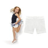 Girls Cycling Shorts 100% Cotton Modesty Shorts Under Dress School PE 4-16