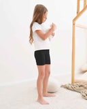 Auranso Girls Cycling Shorts Age 5-14 Teen Kids Cotton PE Dance Cycle Gymnastic Shorts Breathable Under Dress Shorts for Girls 3 Pack