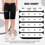 KAKU NANU 3pc Girls Shorts Cycling 5-13 Years Knee Length Under Dress Shorts Leggings Dance School P.E Gym Summer Black Grey Blue Pink