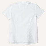 Amazon Essentials Girls' Easy-Iron Short-Sleeve Peter Pan Collar School Uniform Shirt, Pack of 2