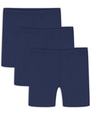 Auranso Girls Cycling Shorts Age 5-14 Teen Kids Cotton PE Dance Cycle Gymnastic Shorts Breathable Under Dress Shorts for Girls 3 Pack