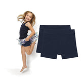Girls Cycling Shorts 100% Cotton Modesty Shorts Under Dress School PE 4-16