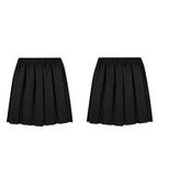 UK School Uniform Girls Summer Formal Dress Bottom Full Elastic Box Pleat Skirt Only Uniform