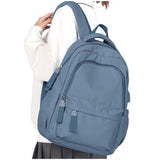 School Backpack School Bag for Teenage Girls Boys College Rucksack Lightweight Schoolbag Casual Backpack Dayback Women Bookbag College Waterproof 14 Inch Laptop Backpacks,C2-Black