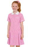 L S U Girls School Gingham Pleated Check Summer School Dress School Uniform 3 Years - 20 Years