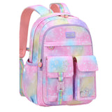 VIDOSCLA Cute Coloful Casual Daypack for Girls,Teens Elementary School Backpack,Primary Book Bags forTeens Gradient purple-L