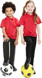 2 Pack Boys Plain 100% Cotton Ages 3-16y Polo Shirts Children School T-Shirt Uniform Summer