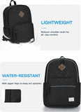 School Backpack, 15.6 Inch Classic Lightweight Water-Resistant Rucksack Backpack for Men Women Teens Girls Boys Kids to School, College, Travel, Work