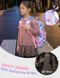 Kids Backpack for Boys Girls, 13L Lightweight Water-Resistant Primary School Bag for Year 1-3 Ages 6-9, Fits A4 Folder, with Chest Strap & Water Bottle Holders, H: 38 cm