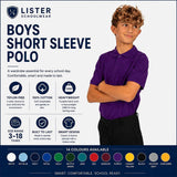 2 Pack Boys Plain 100% Cotton Ages 3-16y Polo Shirts Children School T-Shirt Uniform Summer