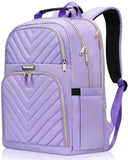 Backpack Women, 15.6 Inch School Backpack Girls Teenager, Laptop Backpack Stylish Daypack Waterproof for School, Uni, Travel, Work, Black