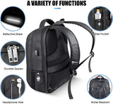 Laptop Backpack, Anti-Theft Business Travel Work Computer Rucksack with USB Charging Port, Large Lightweight College High School Bag for Boy Men Women