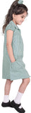 A2Z 4 Kids Girls School Uniform Pleated Gingham Checked Summer Dress with Bobble Age 3 4 5 6 7 8 9 10 11 12 13 14 Years