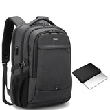 DUSLANG Travel Laptop Backpack, Work Bag Laptop Bag with USB Charging Port, Anti Theft Business Backpack, College School Rucksack for Men and Women, Fits 17 Inch, Black