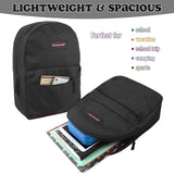 Classic Vintage Backpack for Adults and Kids with Adjustable Padded Shoulder Straps | School Bookbags for Girls, Boys (Black)