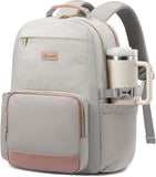 LOVEVOOK Laptop Backpack for Women with Pouch Pocket for Large Capacity Cup,15.6 Inch Backpack Womens Travel Backpack, Waterproof Laptop Computer Bag for Work Business Backpack College Teacher